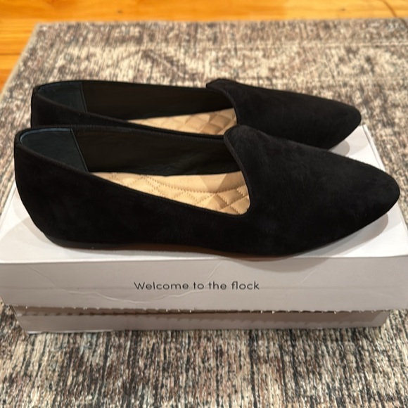 NIB! 🖤 Birdies The Heron, Black Suede, Size 10 - Picture 6 of 10